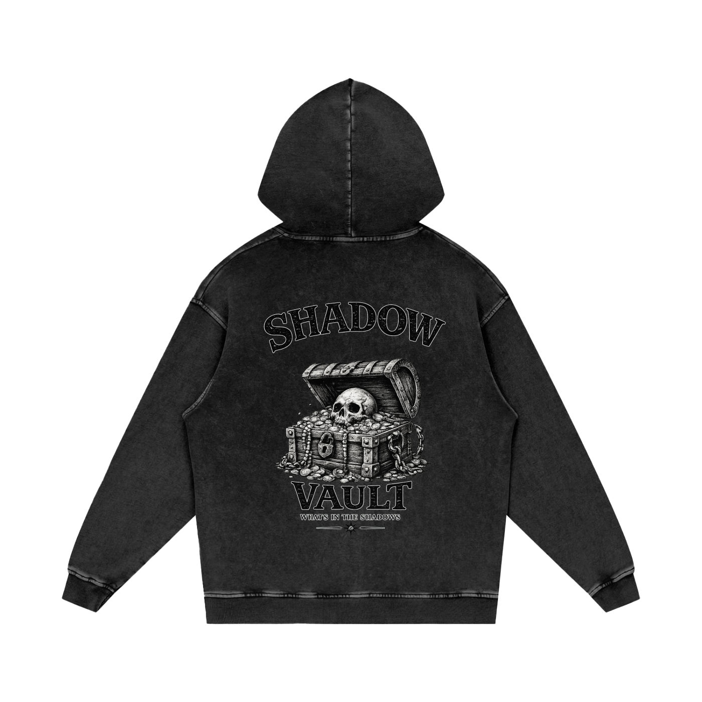 Snow Washed Loose Cotton Hoodie