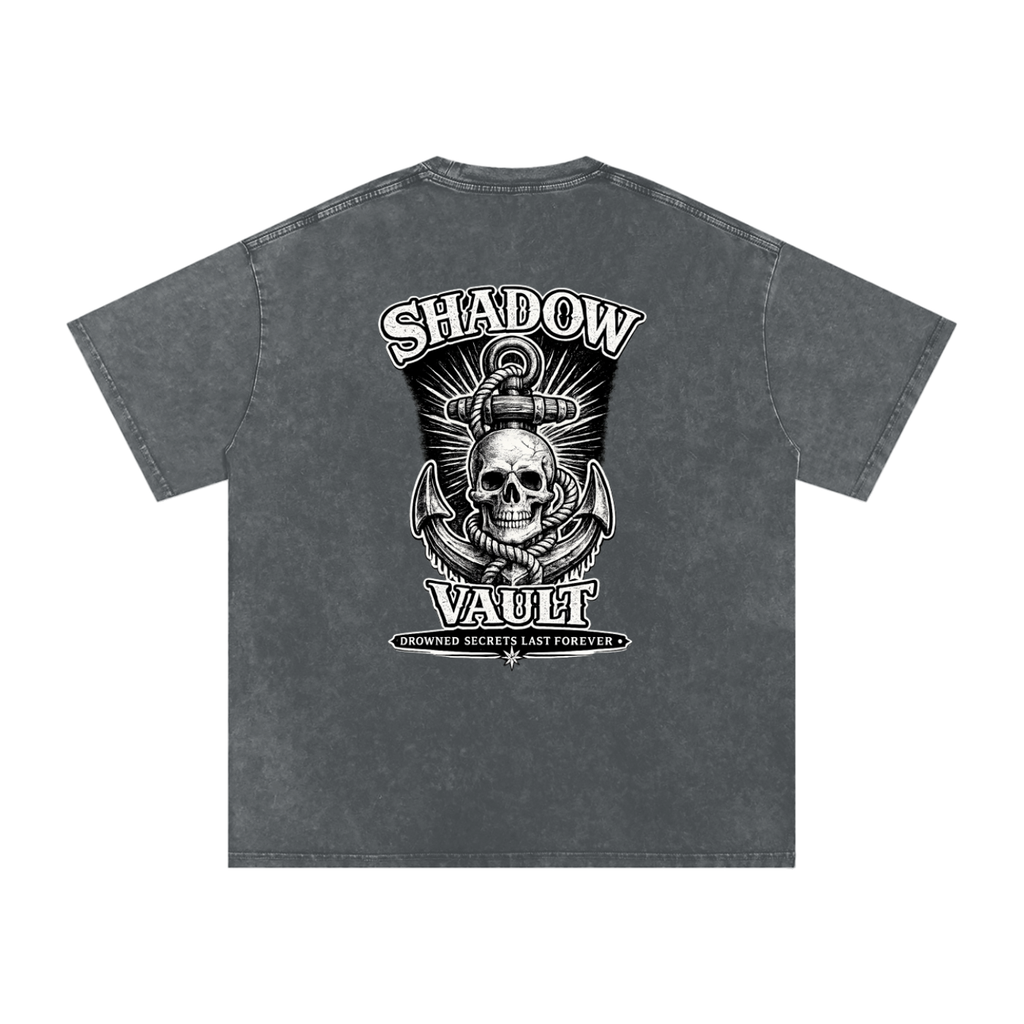 Snow Washed Oversized Cotton T-Shirt