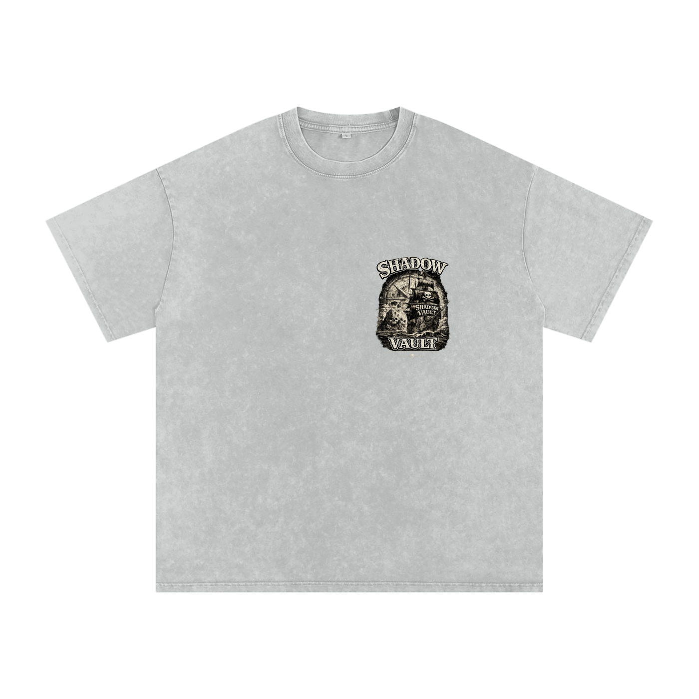 Snow Washed Oversized Cotton T-Shirt