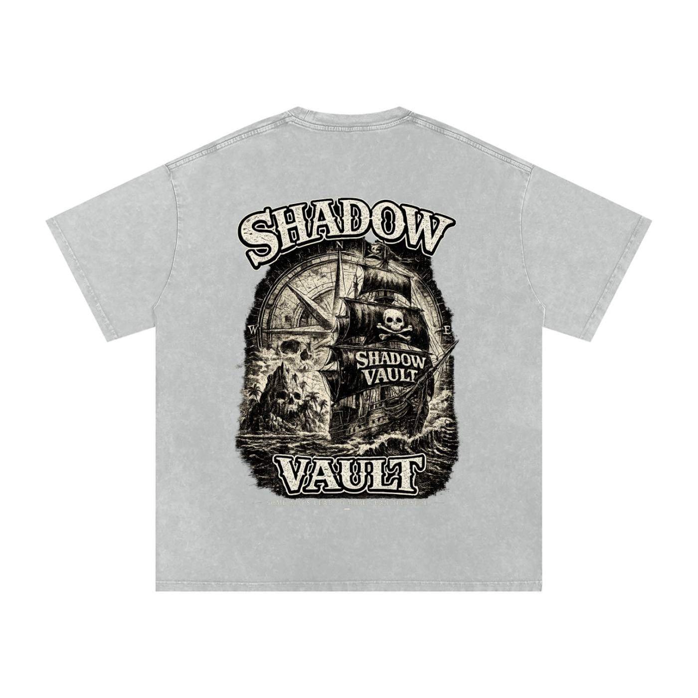 Snow Washed Oversized Cotton T-Shirt