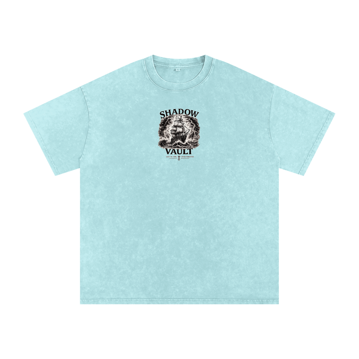 Snow Washed Oversized Cotton T-Shirt